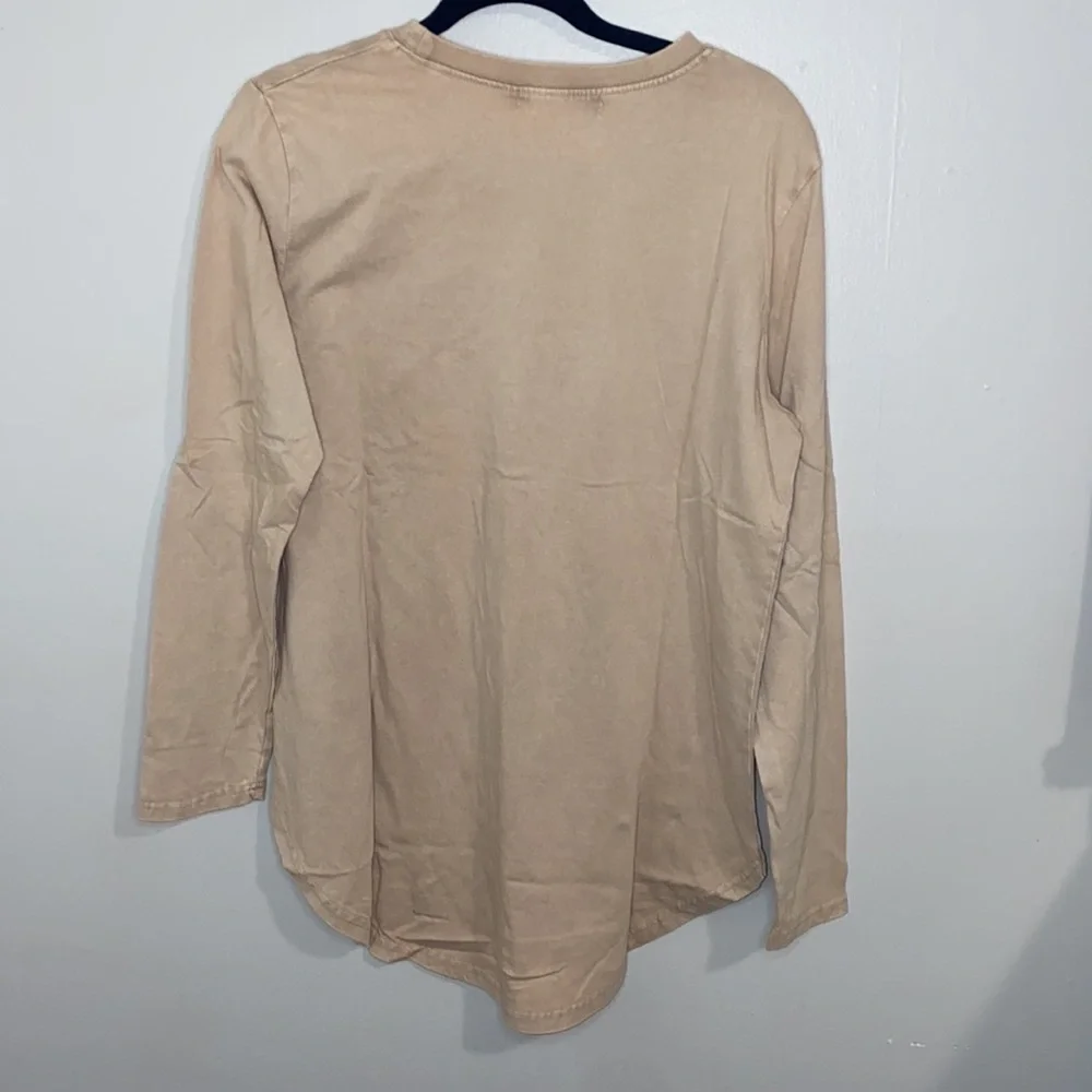 🪿Oversized Taupe Vintage Like Vinyl Mineral Wash Boyfriend Tee! - Picture 6 of 6